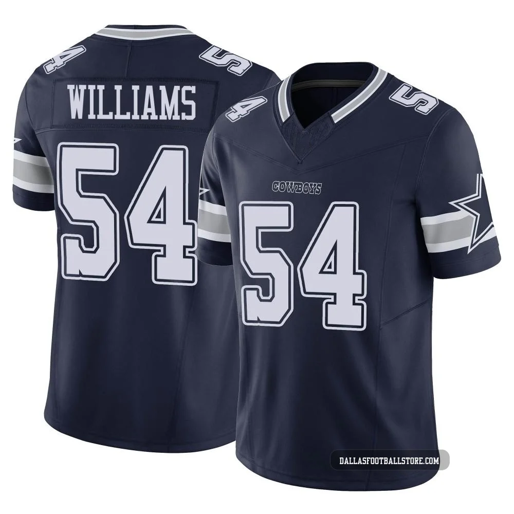 Sam Williams Dallas Cowboys ＃54 Limited Youth Navy Vapor F.U.S.E. Jersey