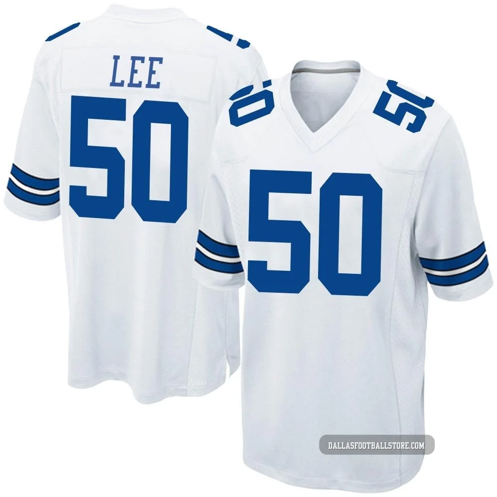 Sean Lee Dallas Cowboys ＃50 Game Men's White Jersey