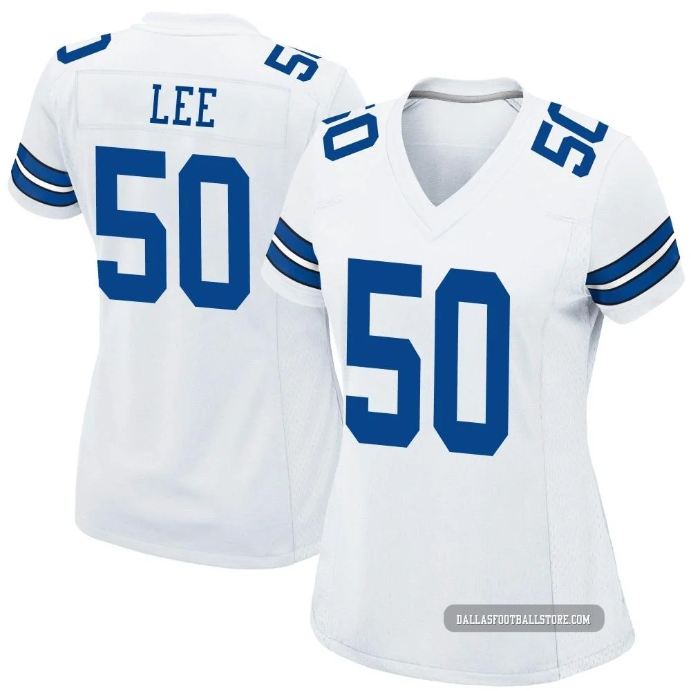 Sean Lee Dallas Cowboys ＃50 Game Women's White Jersey