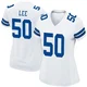Sean Lee Dallas Cowboys ＃50 Game Women's White Jersey