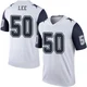 Sean Lee Dallas Cowboys ＃50 Legend Men's White Color Rush Jersey