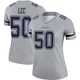 Sean Lee Dallas Cowboys ＃50 Legend Women's Gray Inverted Jersey