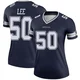 Sean Lee Dallas Cowboys ＃50 Legend Women's Navy Jersey