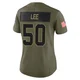 Sean Lee Dallas Cowboys ＃50 Limited Women's Olive 2025 Salute to Service Jersey
