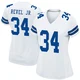 Shavon Revel Jr. Dallas Cowboys ＃34 Game Women's White Jersey