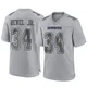 Shavon Revel Jr. Dallas Cowboys ＃34 Game Youth Gray Atmosphere Fashion Jersey