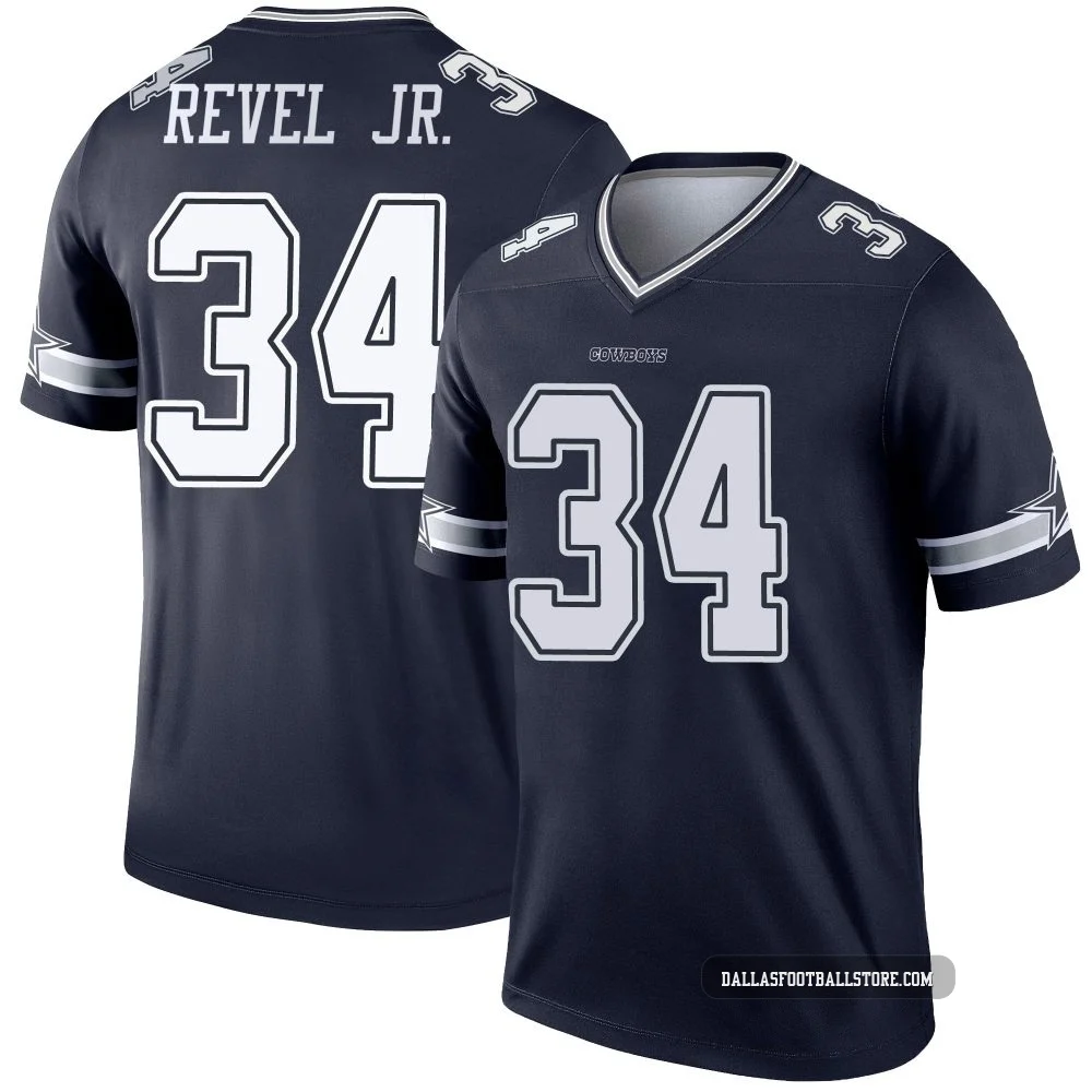 Shavon Revel Jr. Dallas Cowboys ＃34 Legend Men's Navy Jersey