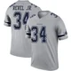 Shavon Revel Jr. Dallas Cowboys ＃34 Legend Youth Gray Inverted Jersey