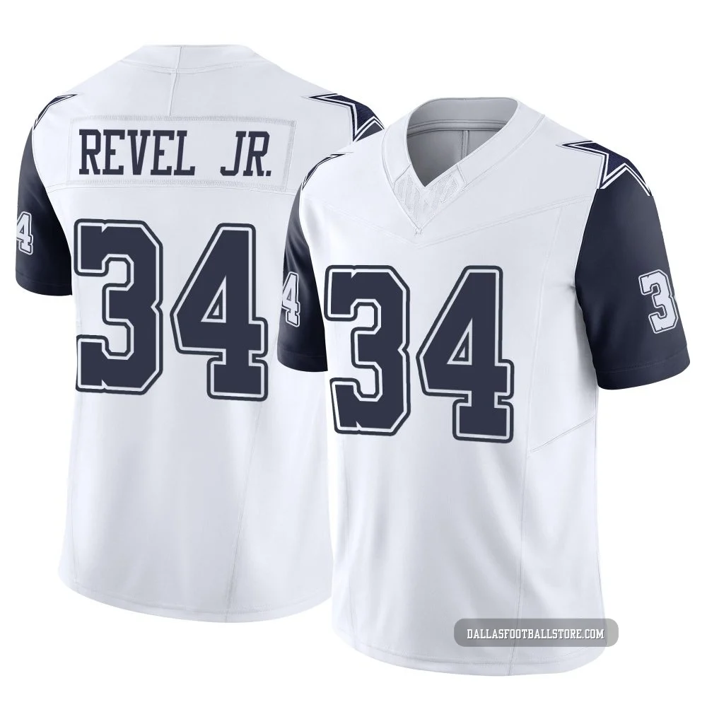 Shavon Revel Jr. Dallas Cowboys ＃34 Limited Men's White 2nd Alternate Vapor F.U.S.E. Jersey
