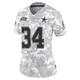 Shavon Revel Jr. Dallas Cowboys ＃34 Limited Women's Arctic Camo 2024 Salute to Service Jersey