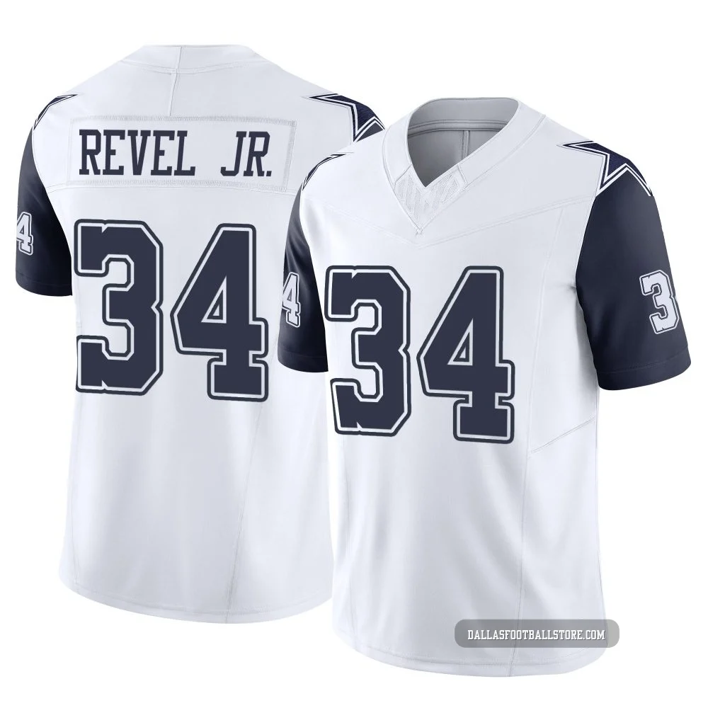 Shavon Revel Jr. Dallas Cowboys ＃34 Limited Youth White 2nd Alternate Vapor F.U.S.E. Jersey
