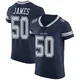 Shemar James Dallas Cowboys ＃50 Elite Men's Navy Team Color Vapor Untouchable Jersey
