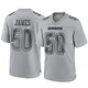 Shemar James Dallas Cowboys ＃50 Game Youth Gray Atmosphere Fashion Jersey