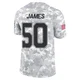 Shemar James Dallas Cowboys ＃50 Limited Men's Arctic Camo 2024 Salute to Service Jersey