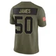 Shemar James Dallas Cowboys ＃50 Limited Youth Olive 2025 Salute to Service Jersey