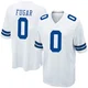 Sidney Fugar Dallas Cowboys ＃0 Game Men's White Jersey