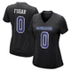 Sidney Fugar Dallas Cowboys ＃0 Game Women's Black Carbon Fashion Jersey