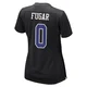 Sidney Fugar Dallas Cowboys ＃0 Game Women's Black Carbon Fashion Jersey