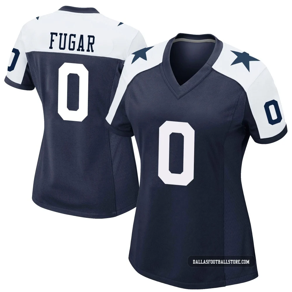 Sidney Fugar Dallas Cowboys ＃0 Game Women's Navy Alternate Jersey