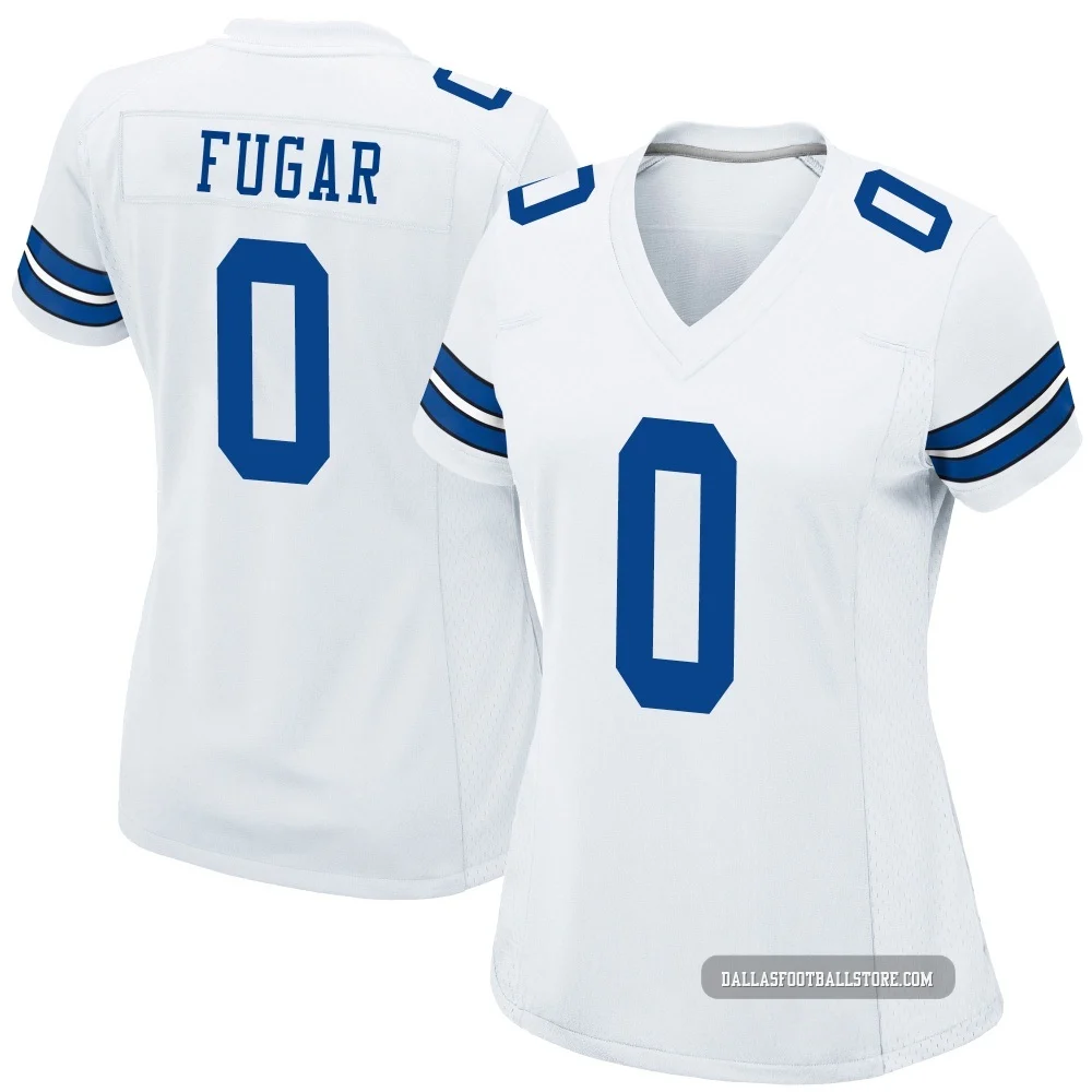 Sidney Fugar Dallas Cowboys ＃0 Game Women's White Jersey