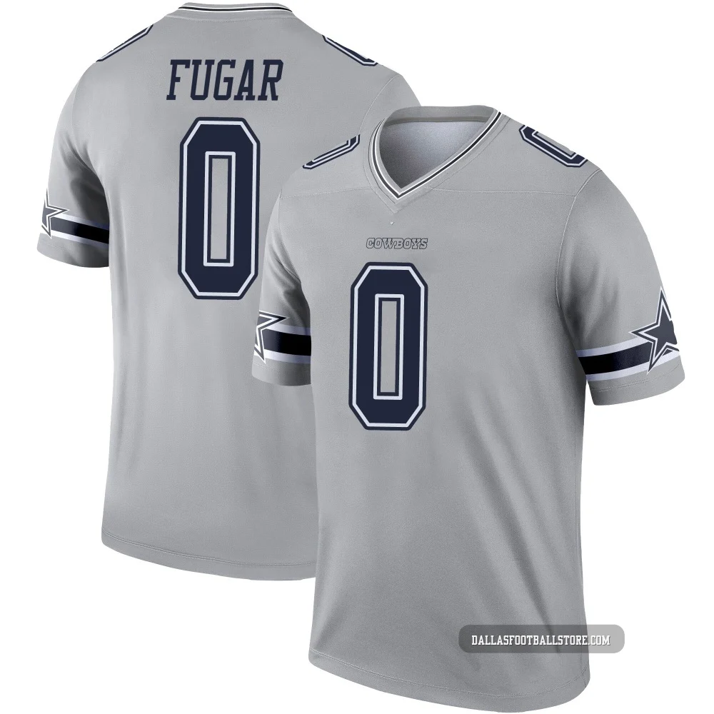 Sidney Fugar Dallas Cowboys ＃0 Legend Youth Gray Inverted Jersey
