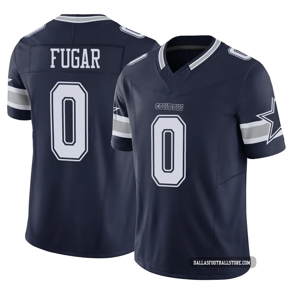 Sidney Fugar Dallas Cowboys ＃0 Limited Men's Navy Vapor F.U.S.E. Jersey