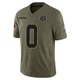 Sidney Fugar Dallas Cowboys ＃0 Limited Youth Olive 2025 Salute to Service Jersey