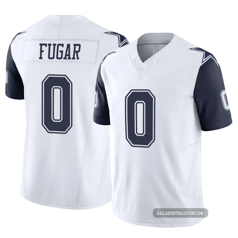 Sidney Fugar Dallas Cowboys ＃0 Limited Youth White 2nd Alternate Vapor F.U.S.E. Jersey