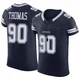 Solomon Thomas Dallas Cowboys ＃90 Elite Men's Navy Vapor F.U.S.E. Jersey
