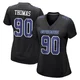 Solomon Thomas Dallas Cowboys ＃90 Game Women's Black Carbon Fashion Jersey