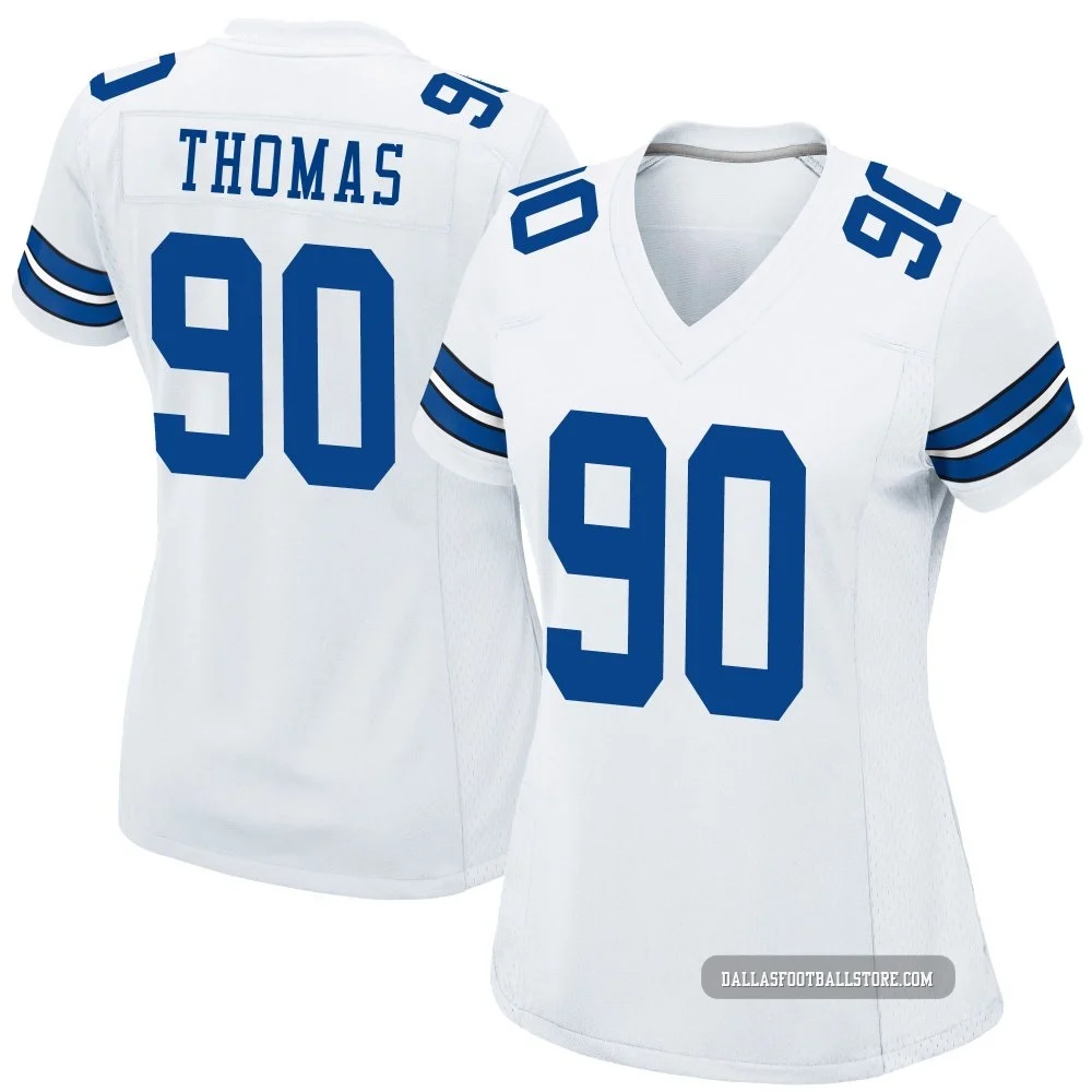 Solomon Thomas Dallas Cowboys ＃90 Game Women's White Jersey