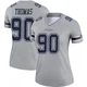 Solomon Thomas Dallas Cowboys ＃90 Legend Women's Gray Inverted Jersey