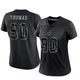 Solomon Thomas Dallas Cowboys ＃90 Limited Women's Black Reflective Jersey