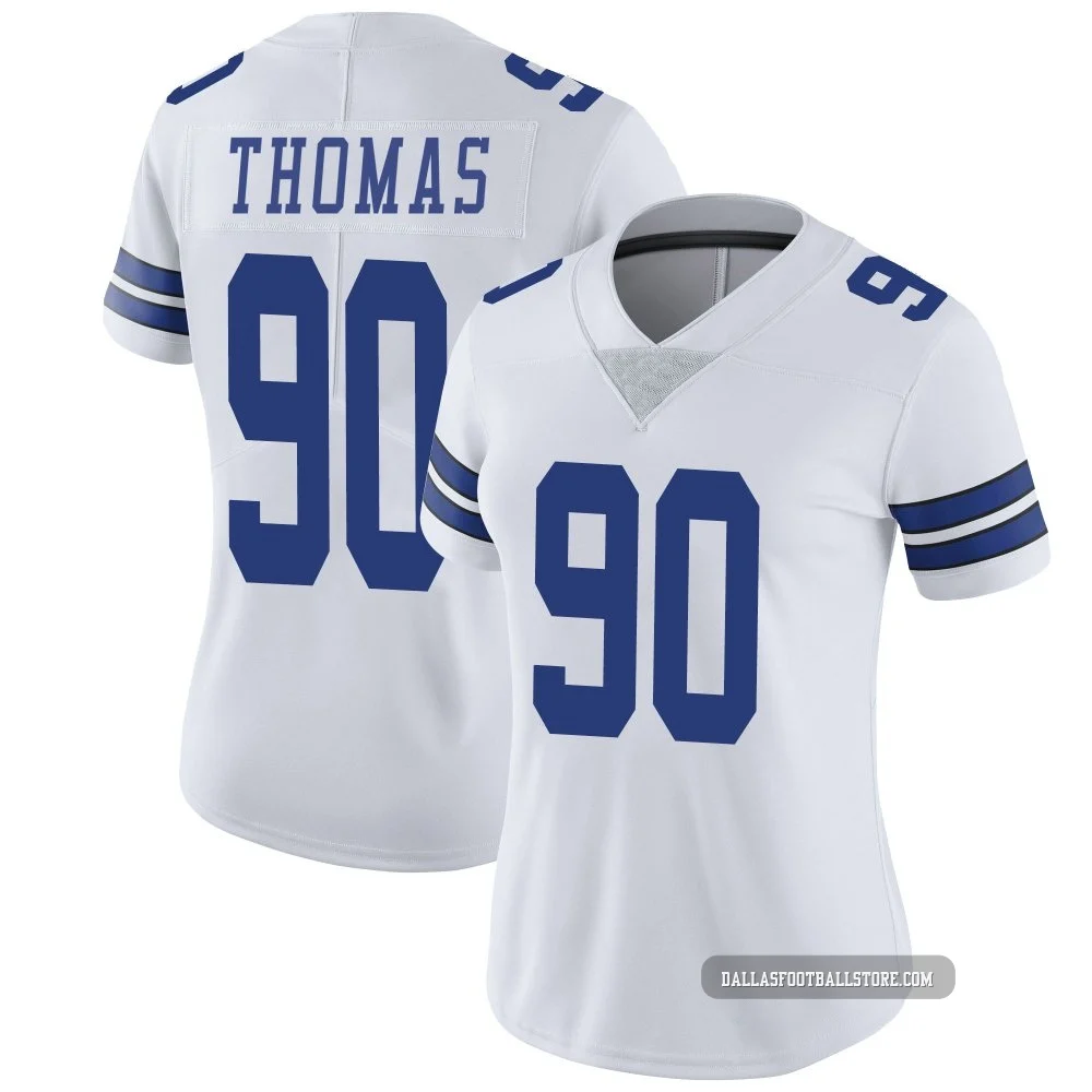 Solomon Thomas Dallas Cowboys ＃90 Limited Women's White Vapor Untouchable Jersey