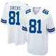 Terrell Owens Dallas Cowboys ＃81 Game Men's White Jersey