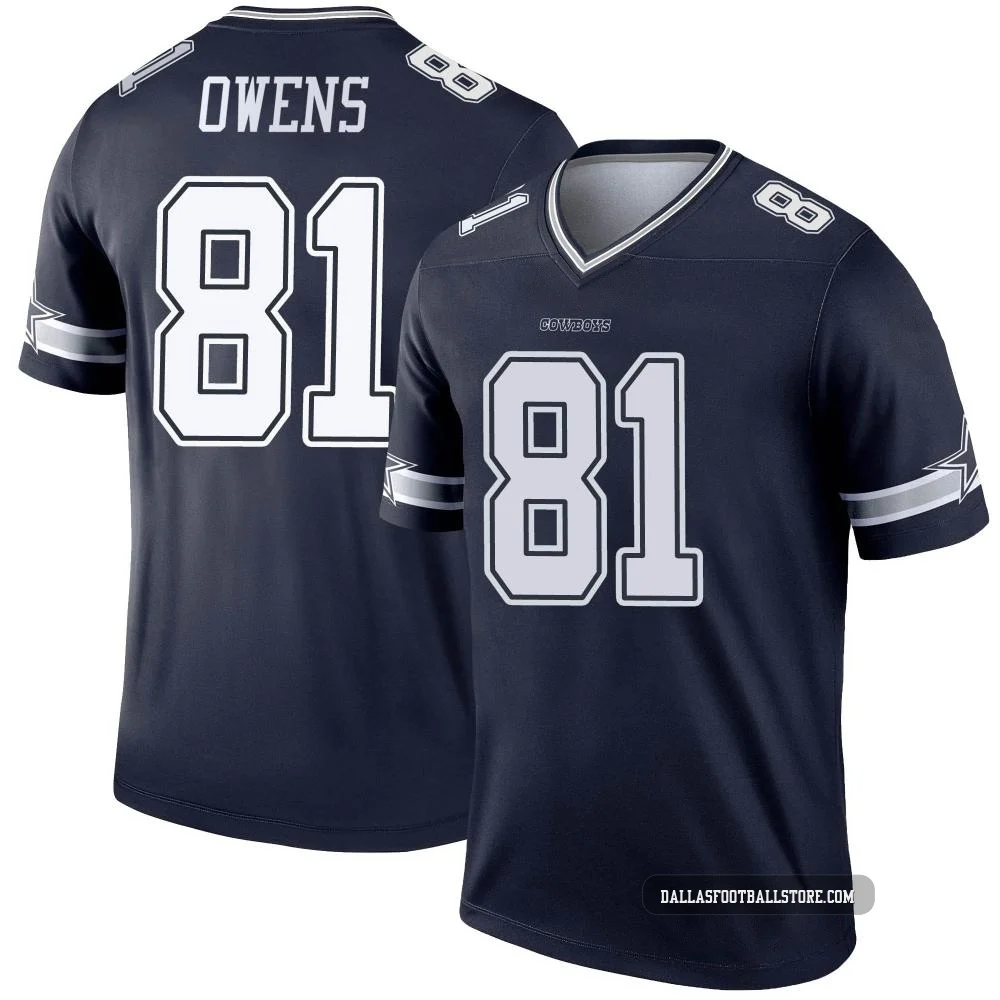 Terrell Owens Dallas Cowboys ＃81 Legend Men's Navy Jersey