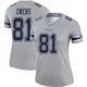 Terrell Owens Dallas Cowboys ＃81 Legend Women's Gray Inverted Jersey