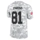 Terrell Owens Dallas Cowboys ＃81 Limited Men's Arctic Camo 2024 Salute to Service Jersey