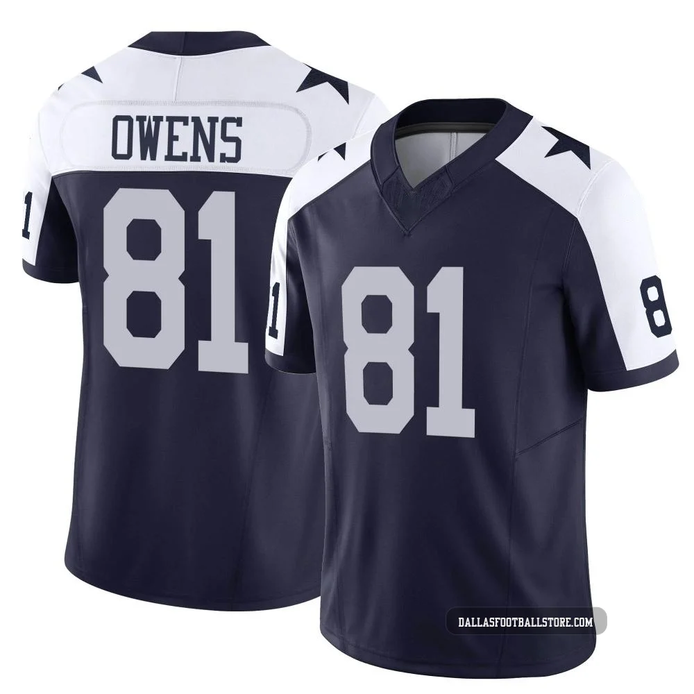 Terrell Owens Dallas Cowboys ＃81 Limited Men's Navy Alternate Vapor F.U.S.E. Jersey