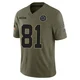 Terrell Owens Dallas Cowboys ＃81 Limited Men's Olive 2025 Salute to Service Jersey
