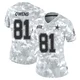 Terrell Owens Dallas Cowboys ＃81 Limited Women's Arctic Camo 2024 Salute to Service Jersey