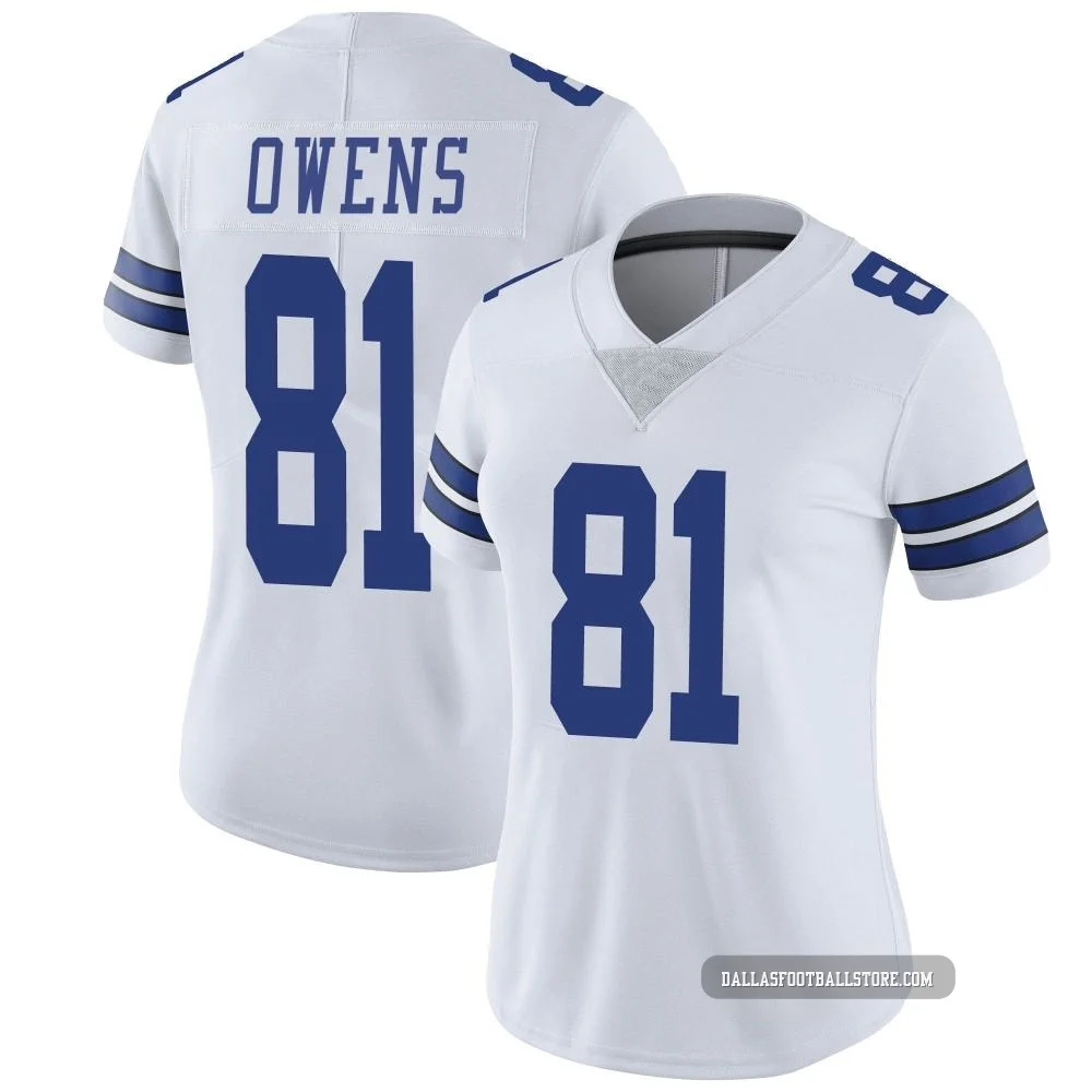 Terrell Owens Dallas Cowboys ＃81 Limited Women's White Vapor Untouchable Jersey
