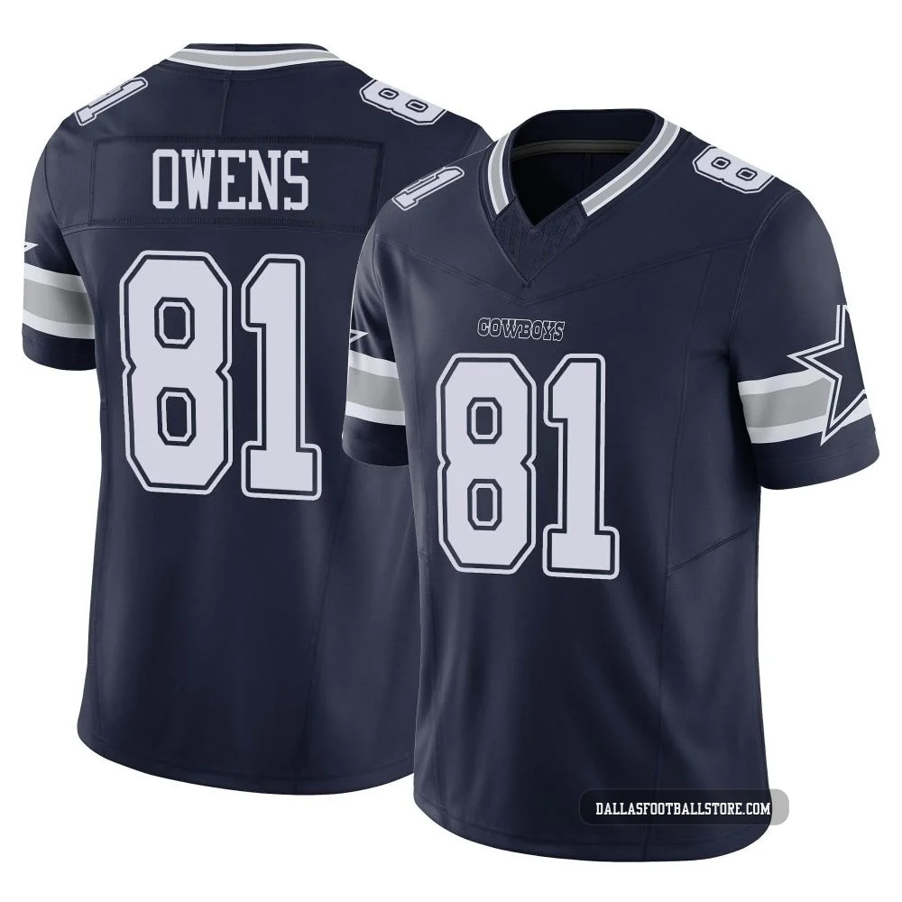 Terrell Owens Dallas Cowboys ＃81 Limited Youth Navy Vapor F.U.S.E. Jersey