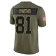 Terrell Owens Dallas Cowboys ＃81 Limited Youth Olive 2025 Salute to Service Jersey