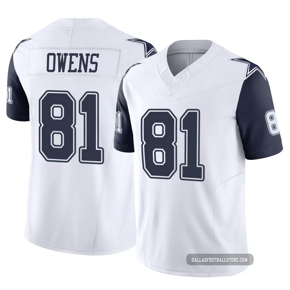 Terrell Owens Dallas Cowboys ＃81 Limited Youth White 2nd Alternate Vapor F.U.S.E. Jersey