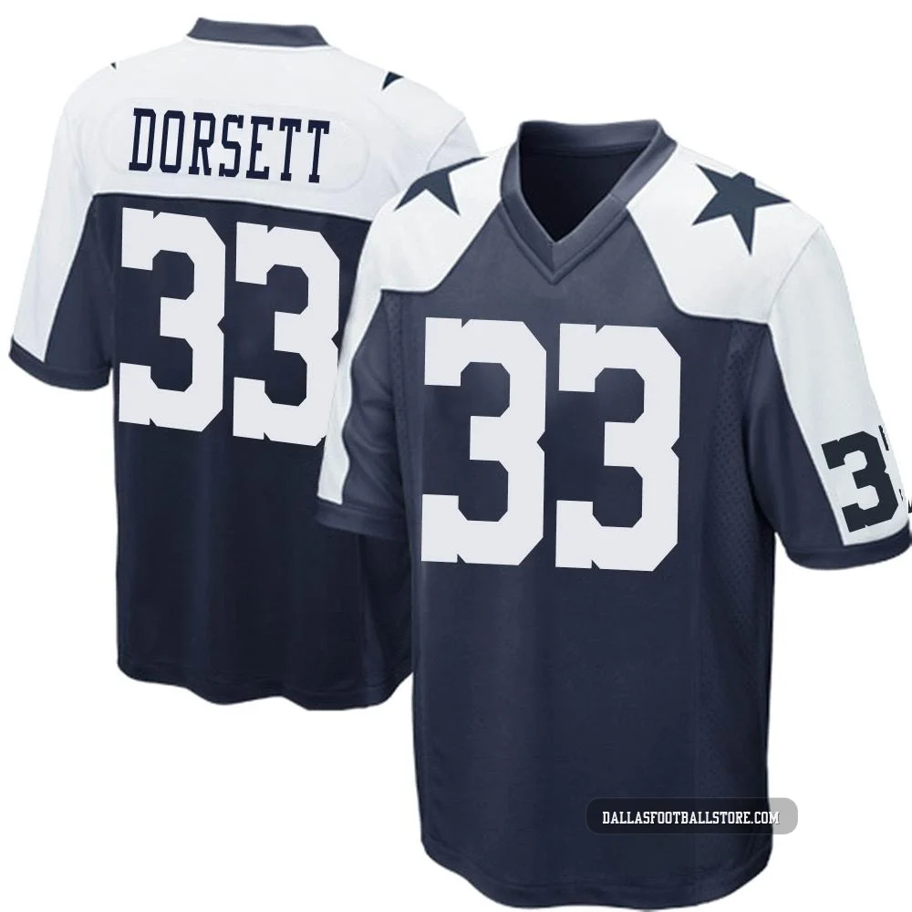 Tony Dorsett Dallas Cowboys ＃33 Game Youth Navy Blue Throwback Jersey