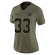 Tony Dorsett Dallas Cowboys ＃33 Limited Women's Olive 2025 Salute to Service Jersey