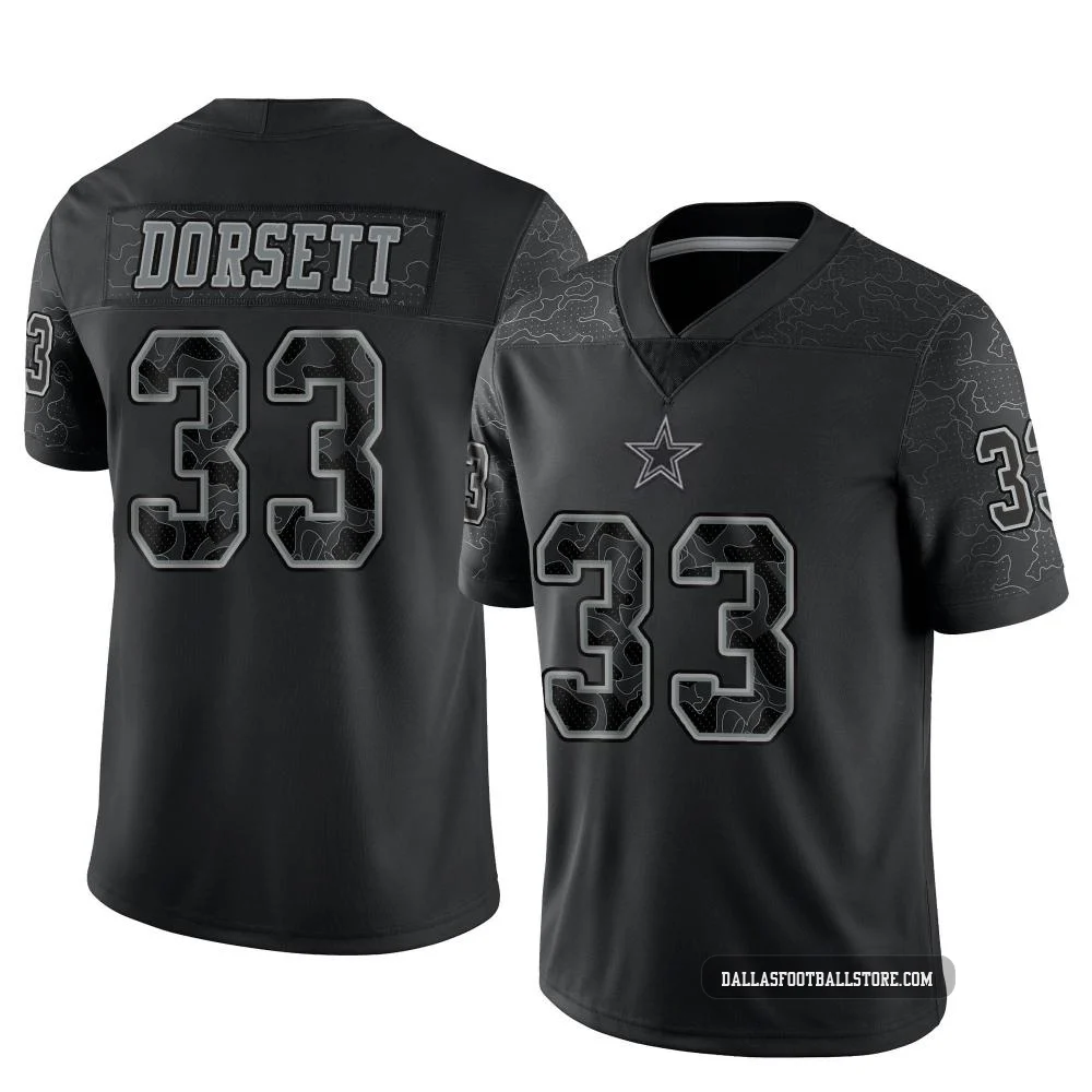 Tony Dorsett Dallas Cowboys ＃33 Limited Youth Black Reflective Jersey