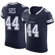 Trent Sieg Dallas Cowboys ＃44 Elite Men's Navy Vapor F.U.S.E. Jersey