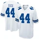 Trent Sieg Dallas Cowboys ＃44 Game Men's White Jersey